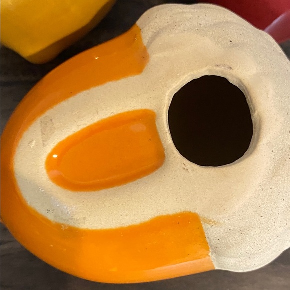 Colorful Ceramic Acorn Decor Set (3). Orange, Red & Yellow. - Picture 10 of 10